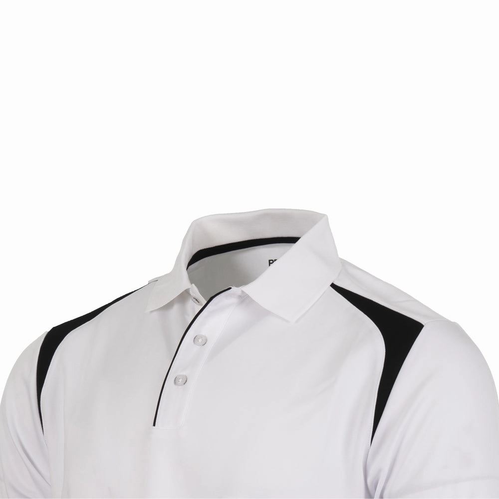 Trendy Vibes Wear Floral Pattern ProQuip Technical Panel Golf Polo Shirt - White