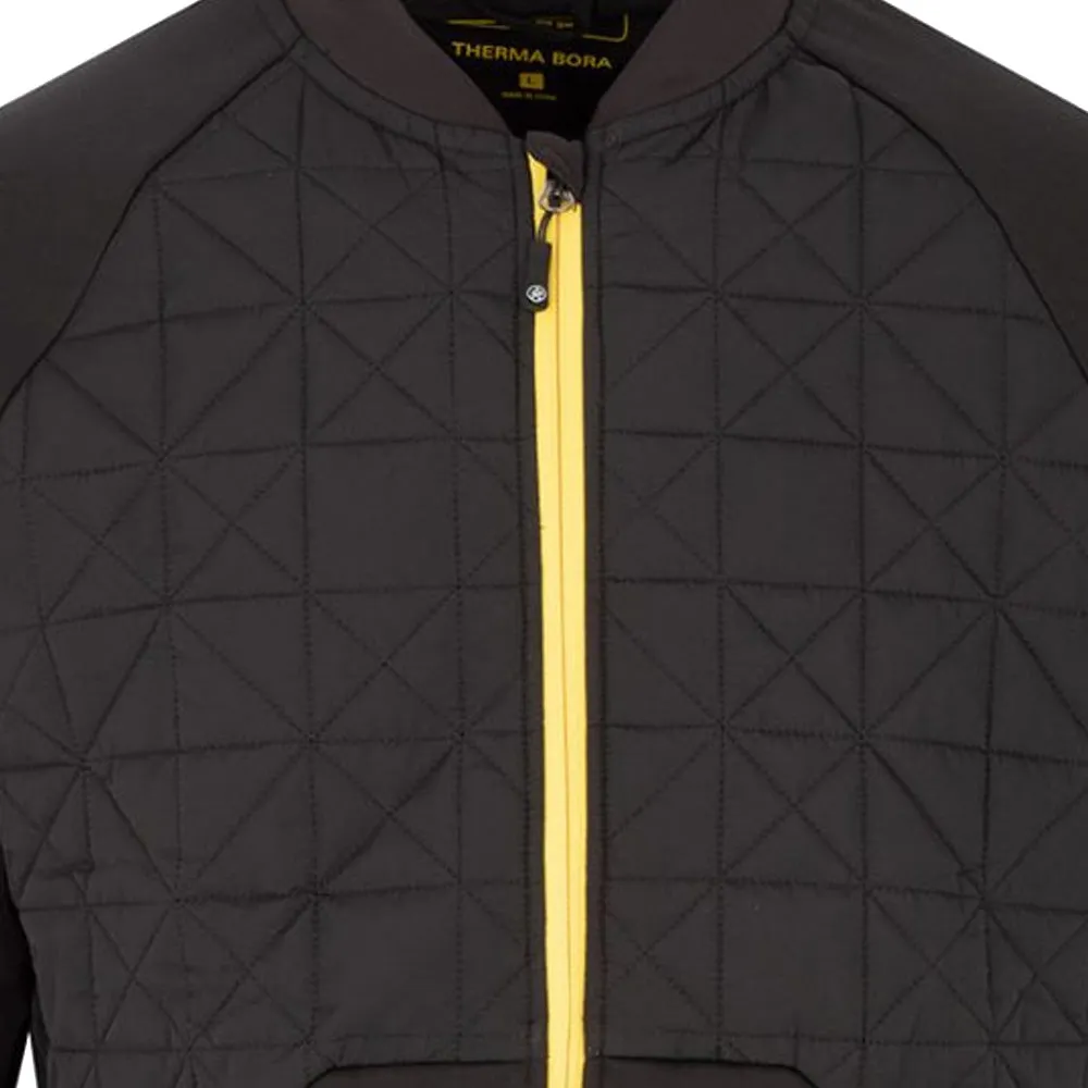 ProQuip Therma-Bora Quilt Jacket - Black/Yellow All Season Versatility