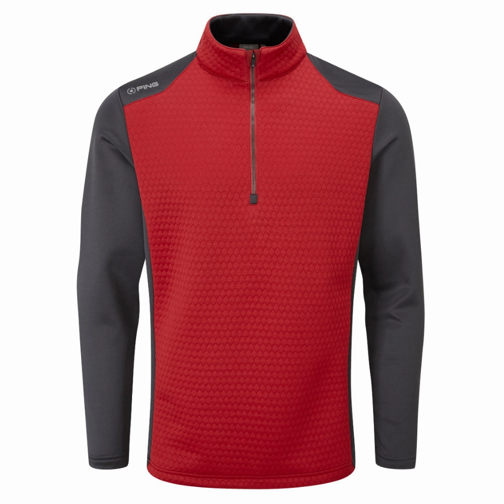 Ping Mellor 1/2 Zip Sweater - Firebrick/Asphalt product gift worthy appeal product holiday wearability