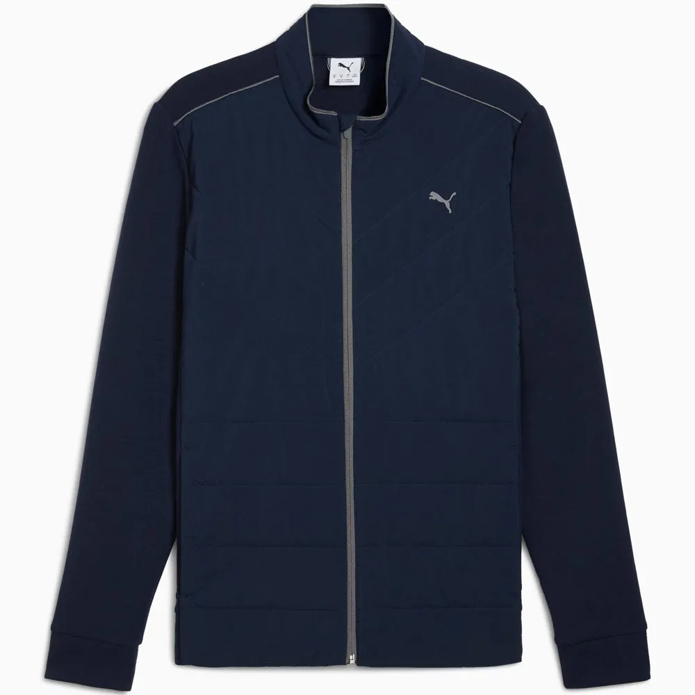 Soft Interior Brushing Puma Cloudspun Fleece Hybrid Jacket - Deep Navy