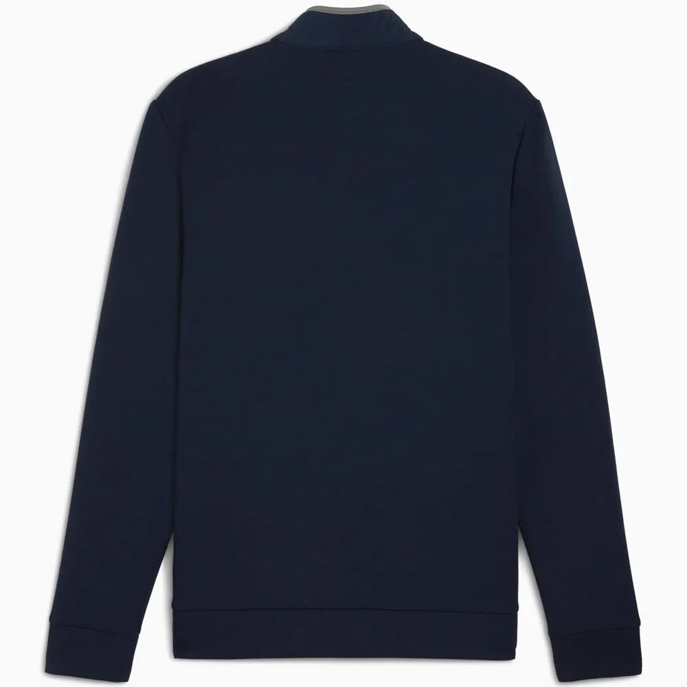 Puma Cloudspun Fleece Hybrid Jacket - Deep Navy Easy Comfort Laser Cut Airflow Vents