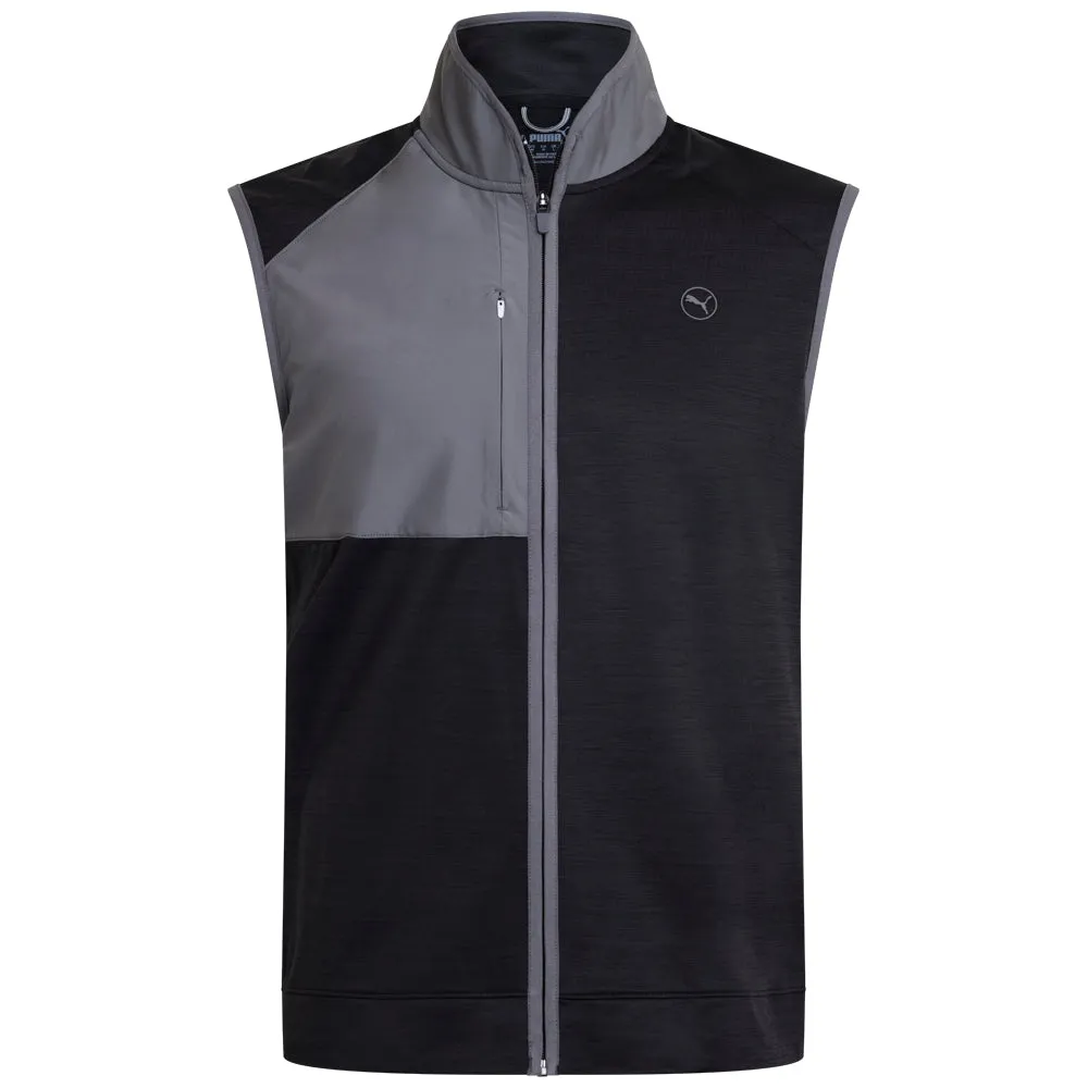 Quick Access Closures Stretchy Puma Cloudspun Gilet - Black Heather/Slate Sky