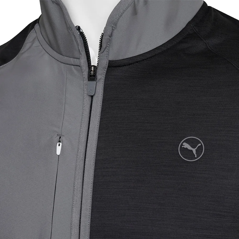 Puma Cloudspun Gilet - Black Heather/Slate Sky Eco Friendly Dye Process