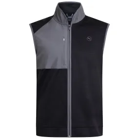 Quick Access Closures Stretchy Puma Cloudspun Gilet - Black Heather/Slate Sky