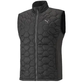 Puma Cloudspun WRMLBL Vest Jacket - Black Low Profile Design Sporty