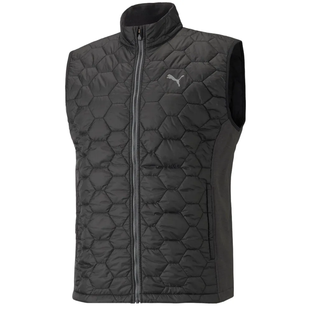 Puma Cloudspun WRMLBL Vest Jacket - Black Low Profile Design Sporty