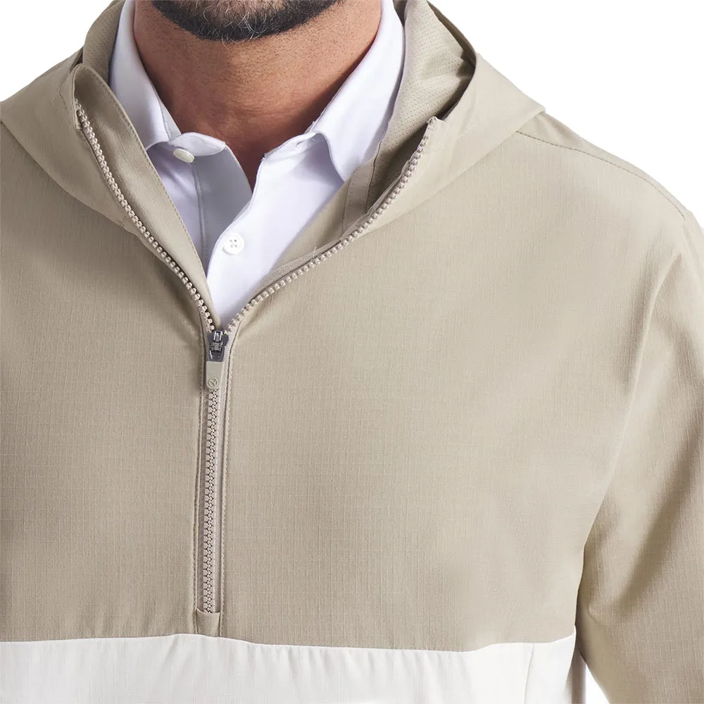 Puma Ripguard Anorak 1/4 Zip Jacket - Ice Coffee Comfort Fit Design Soft Fleece