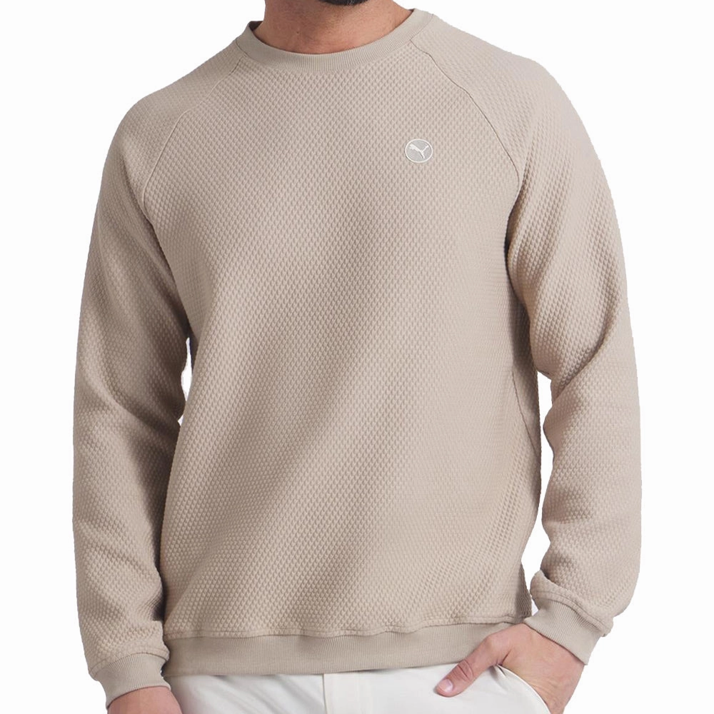 Puma Boulder 2.0 Crewneck - Ice Coffee Formal Casual Fashion Flex