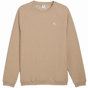 Puma Boulder 2.0 Crewneck - Ice Coffee tag accents