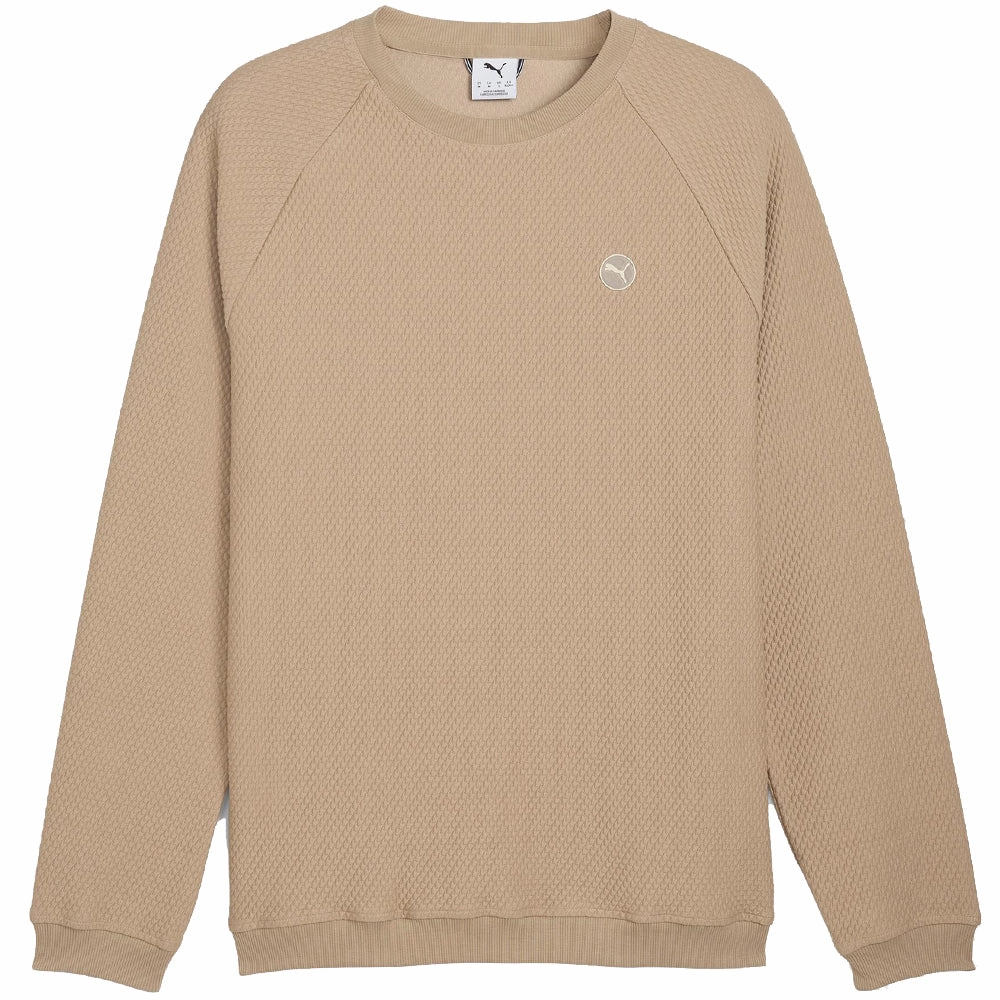 Puma Boulder 2.0 Crewneck - Ice Coffee tag accents