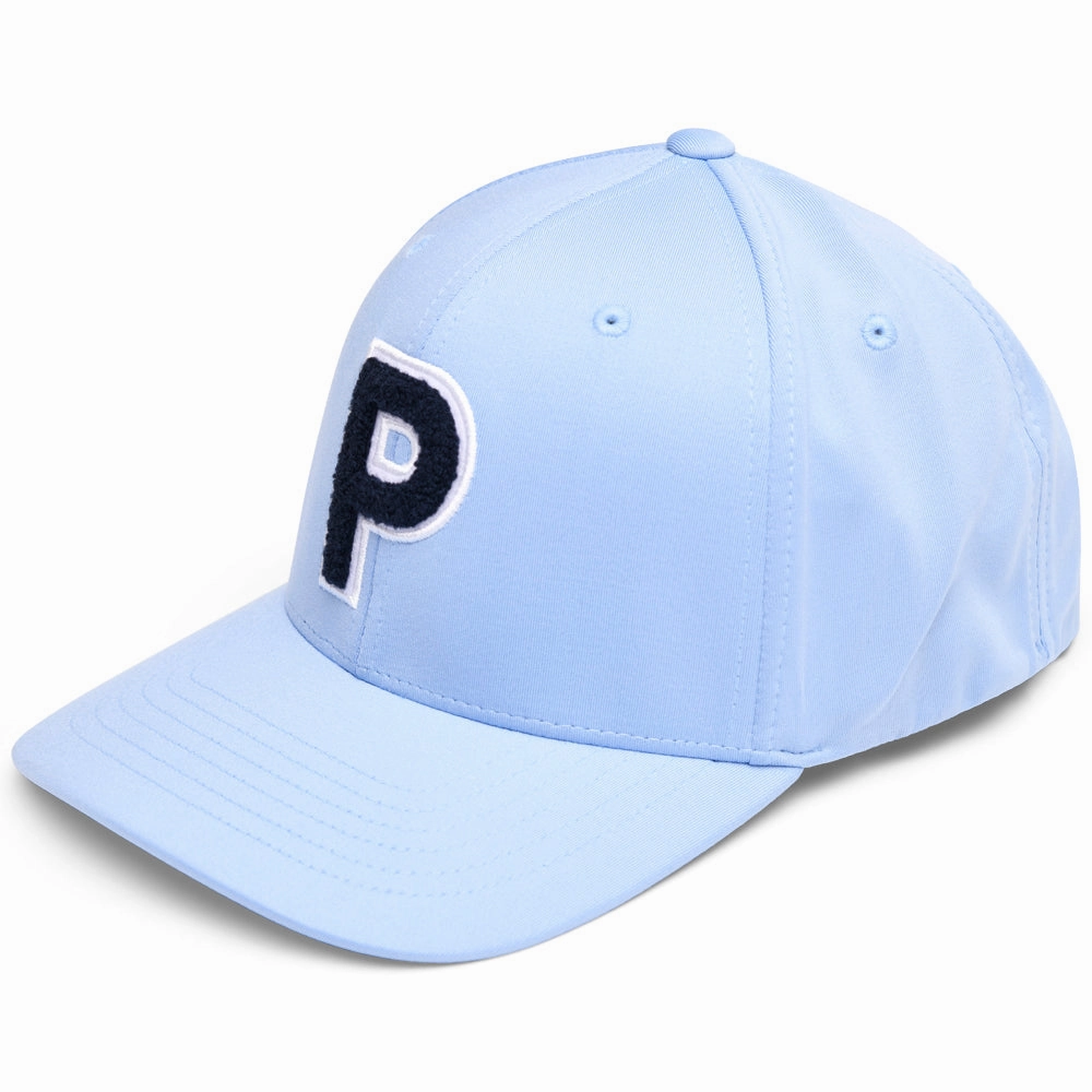 Smooth Finish Puma Chenille P Cap - Zen Blue/Deep Navy