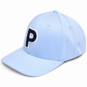 Smooth Finish Puma Chenille P Cap - Zen Blue/Deep Navy