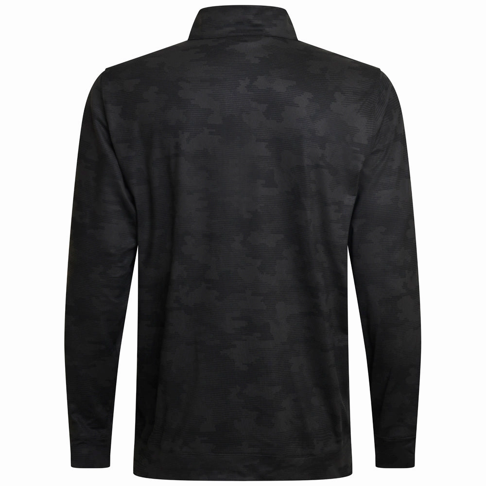 Core Style Comfy Street Puma Cloudspun Camo 1/4 Zip Pullover - Black