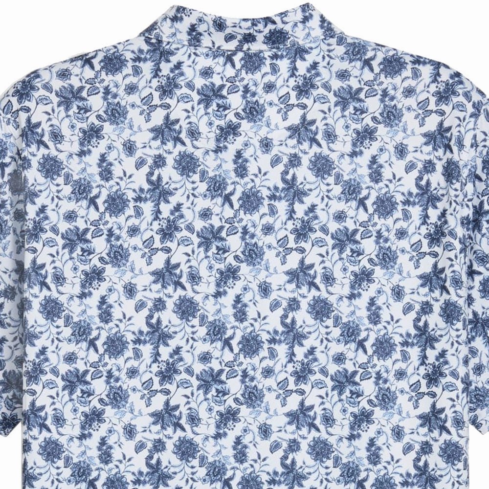 Puma Cloudspun Carmela Floral Polo Shirt - White Glow/Haute Tropic Fresh Vibes Smart Fit