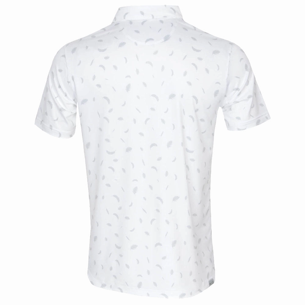 Puma Cloudspun Feathers Polo - High Rise/Bright White Versatile Top