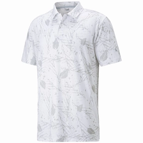 Outdoor Essentials Fashion Layer Puma Cloudspun Frequency Polo Shirt - Bright White/High Rise