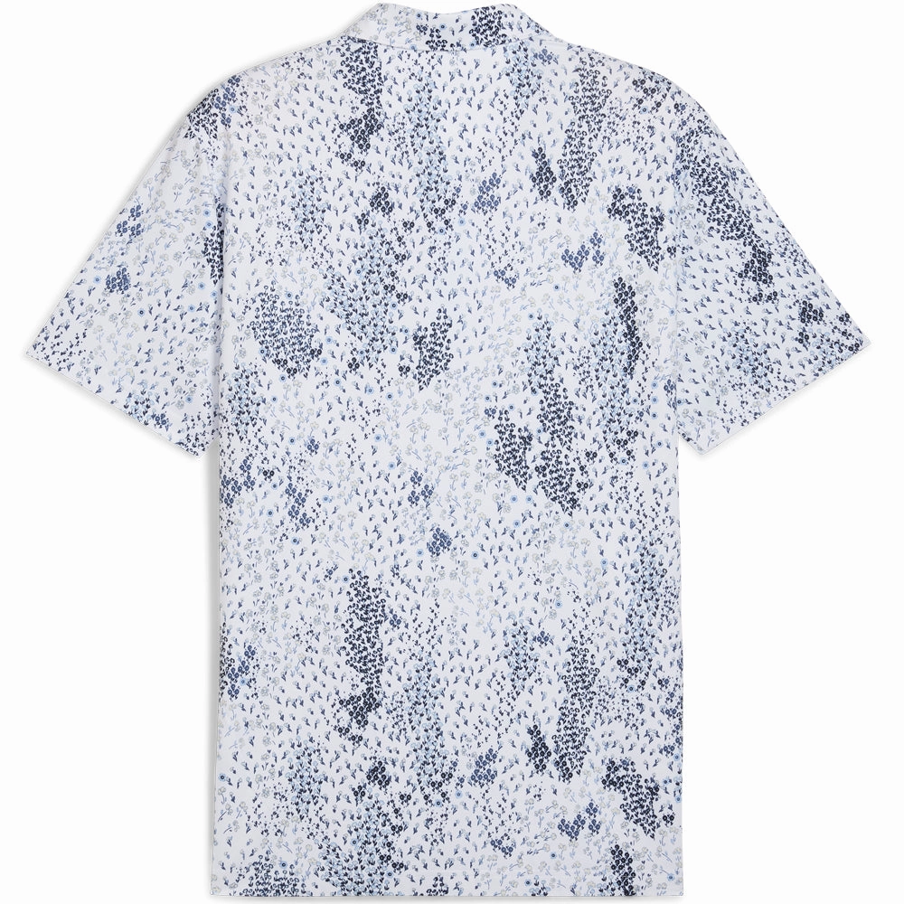 Puma Cloudspun Garden Polo Shirt - White Glow Ethically Sourced Cotton