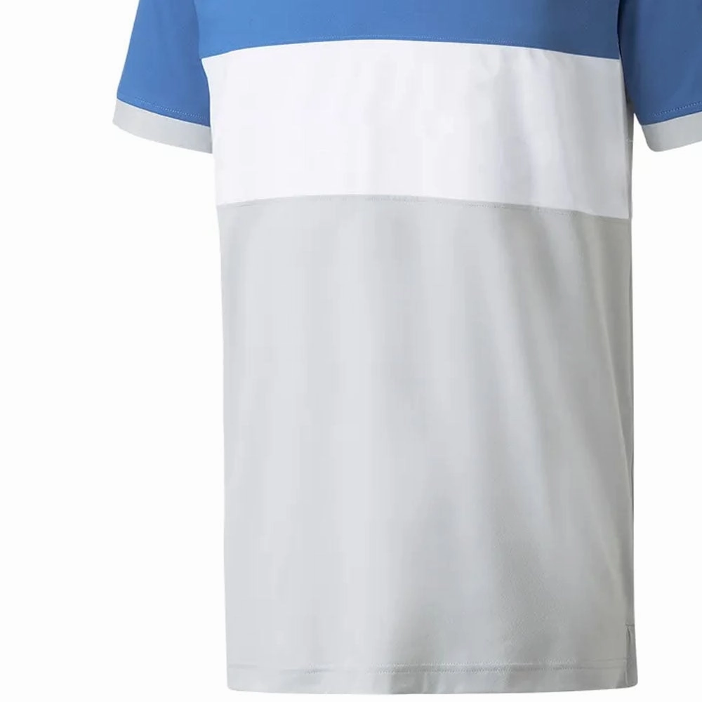 slim fit Classic Design Puma Cloudspun Highway Polo Shirt - Bright Cobalt/High Rise