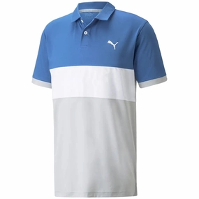 Smart Casual Relax Trend Puma Cloudspun Highway Polo Shirt - Bright Cobalt/High Rise