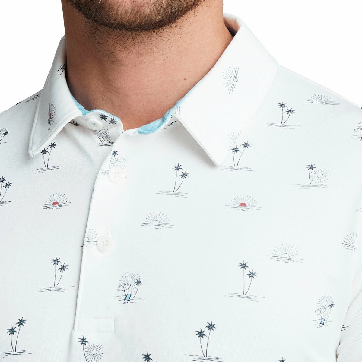 Puma Cloudspun Horizons Polo Shirt - Bright White/Heartfelt Casual Day Wear Relaxed Design
