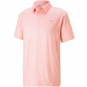 Reinforced Hems Puma Cloudspun Primary Polo Shirt - Flamingo Pink