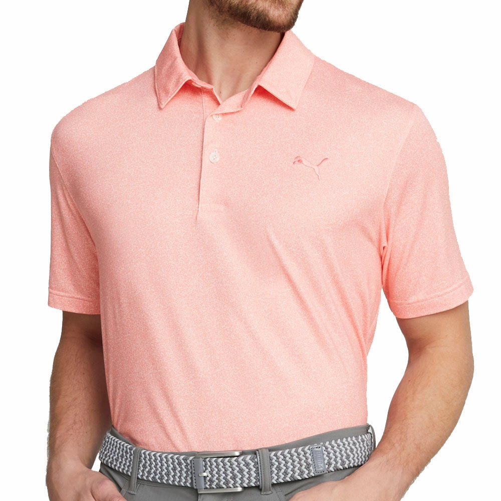 Breathable Fit Wear Puma Cloudspun Primary Polo Shirt - Flamingo Pink
