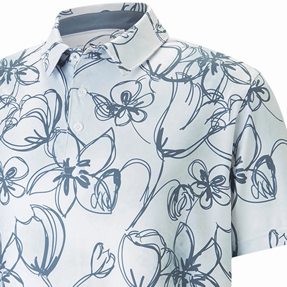 Outdoor Activity Puma Cloudspun Stems Polo Shirt - White/Blue