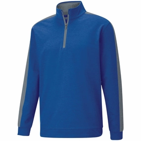 Puma Cloudspun T7 1/4 Zip Sweater - Mazarine Blue/High Rise running suitable