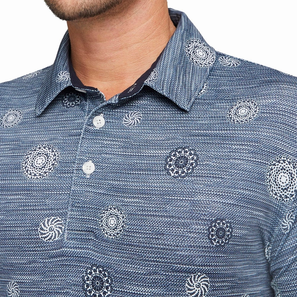 DurableStitching Timeless Design Puma Cloudspun Wheels Polo Shirt - Navy Blazer