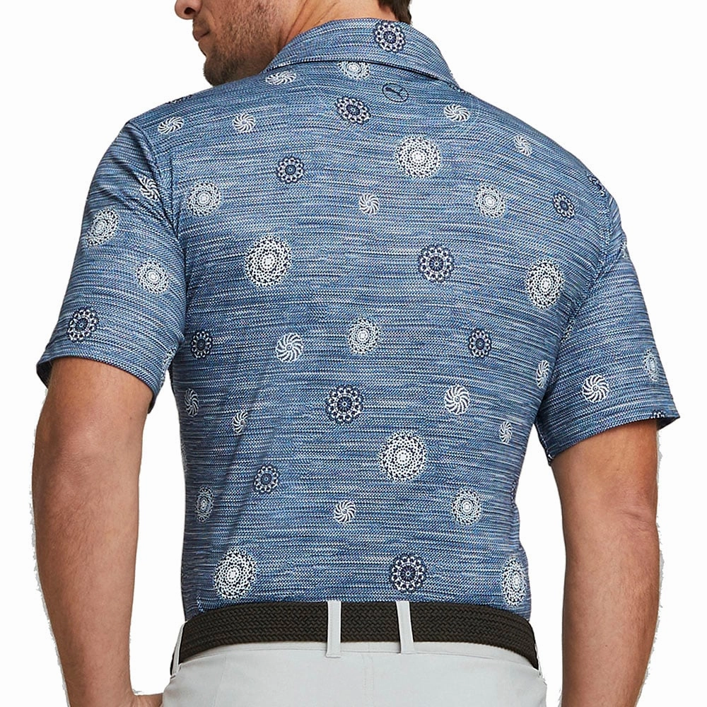 EcoFriendlyDyes Puma Cloudspun Wheels Polo Shirt - Navy Blazer