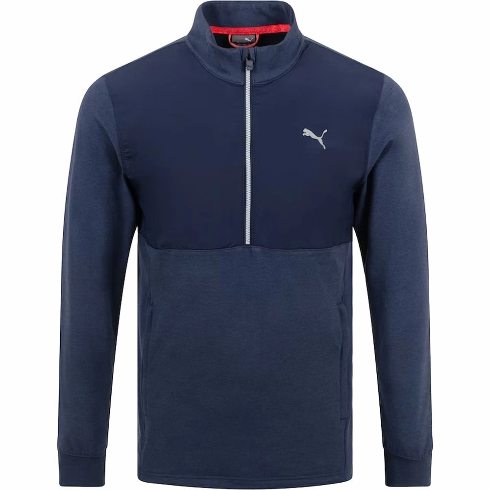 Puma Cloudspun WRMLBL 1/4 Zip Pullover - Navy Blazer Comfort Piece Summer