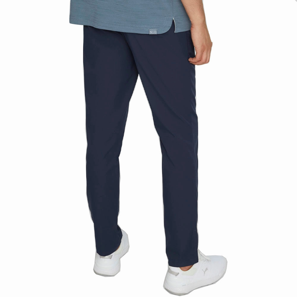 Puma Dealer Tailored Trousers - Navy/Black Breathable Wearable Minimalist Design