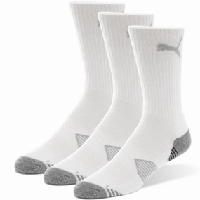 Puma Essential Crew Cut Socks - Bright White Organza Gym - wear