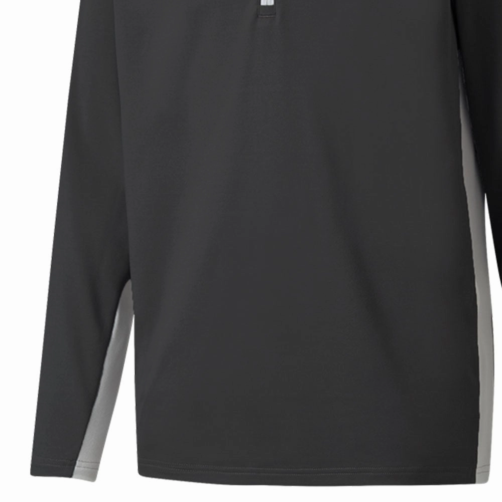 Puma Gamer 1/4 Zip Pullover - Black Tweed Mass produced