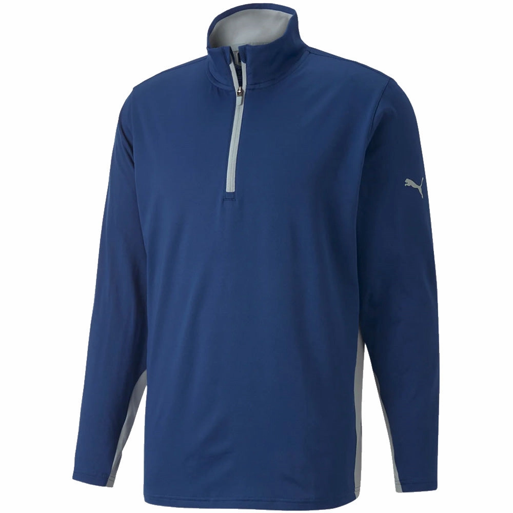 Casual tops Puma Gamer 1/4 Zip Pullover - Blazing Blue/High Rise