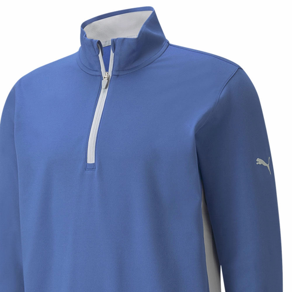 Cozy Design windproof Puma Gamer 1/4 Zip Pullover - Bright Cobalt