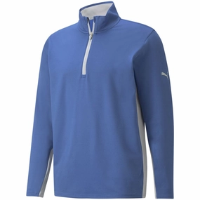 Puma Gamer 1/4 Zip Pullover - Bright Cobalt Water-Repellent Finish