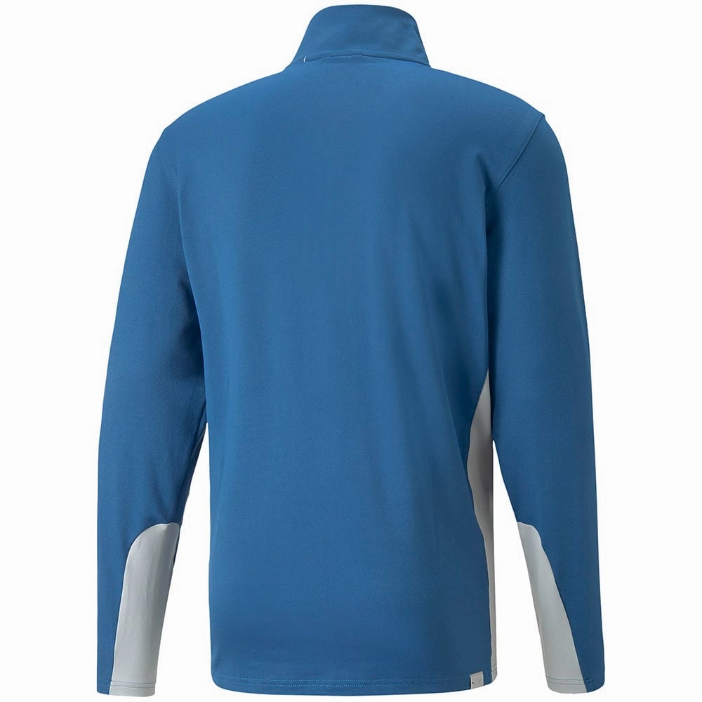 skiing suitable Puma Gamer 1/4 Zip Pullover - Lake Blue/High Rise