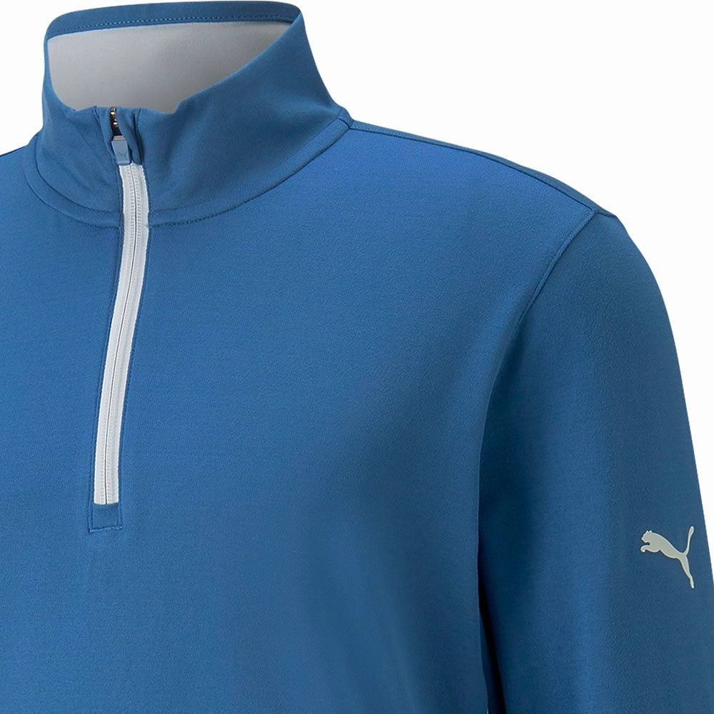 Puma Gamer 1/4 Zip Pullover - Lake Blue/High Rise product weekend wearability snowboarding suitable