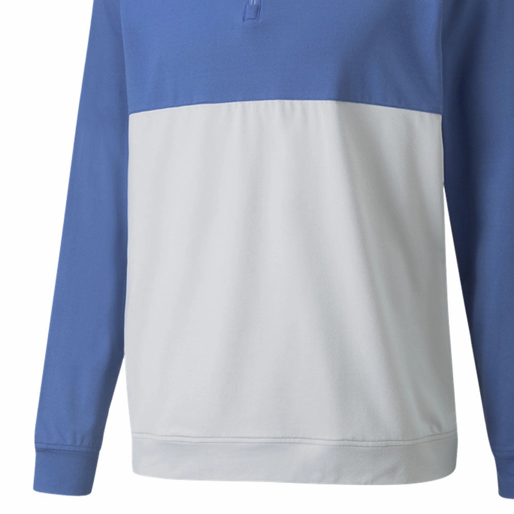 Two-Tone Design product cost effectiveness Puma Gamer Colour Block 1/4 Zip Pullover - Bright Cobalt/High Rise