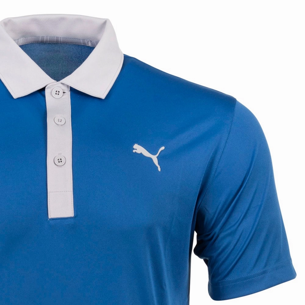 Quick Dry Material Trendy Tops Puma Gamer Polo Shirt - Bright Cobalt/High Rise