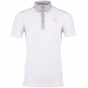Versatile Layer Soft Fabric Puma Gamer Polo Shirt - Bright White/High Rise