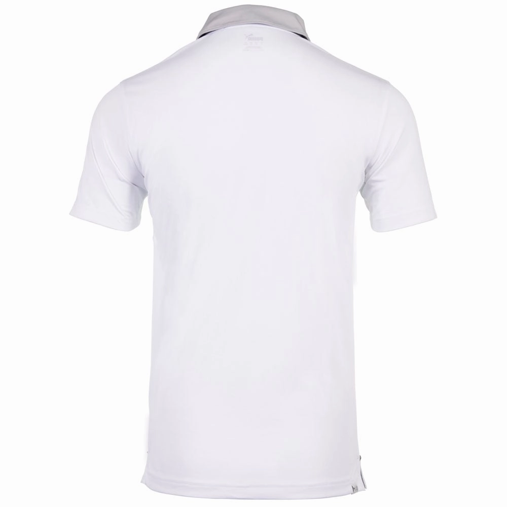 Abrasion resistant Puma Gamer Polo Shirt - Bright White/High Rise