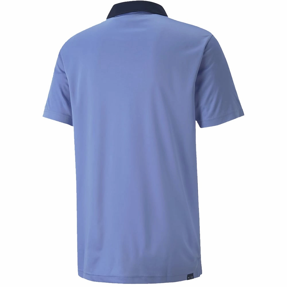 Layered Collar Puma Gamer Polo Shirt - Lavender Pop/Navy Blazer