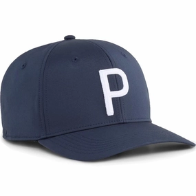 Checkered Style high street Puma Heritage P Tech Cap - Deep Navy/White Glow