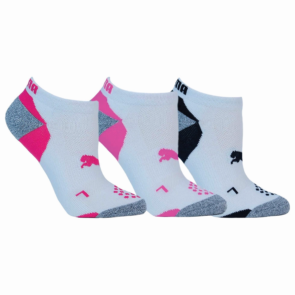 Minimalist Puma Ladies Pounce 2.0 Low Cut Socks (3 Pack) - Multi