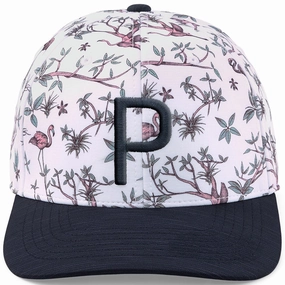 Puma Lagoon P Cap - White/Navy Festival Outfit