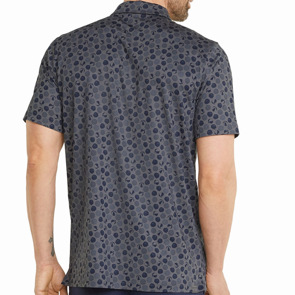 Puma MATTR Beach Trip Polo Shirt - Quiet Shade/Navy Blazer Bold and Comfortable