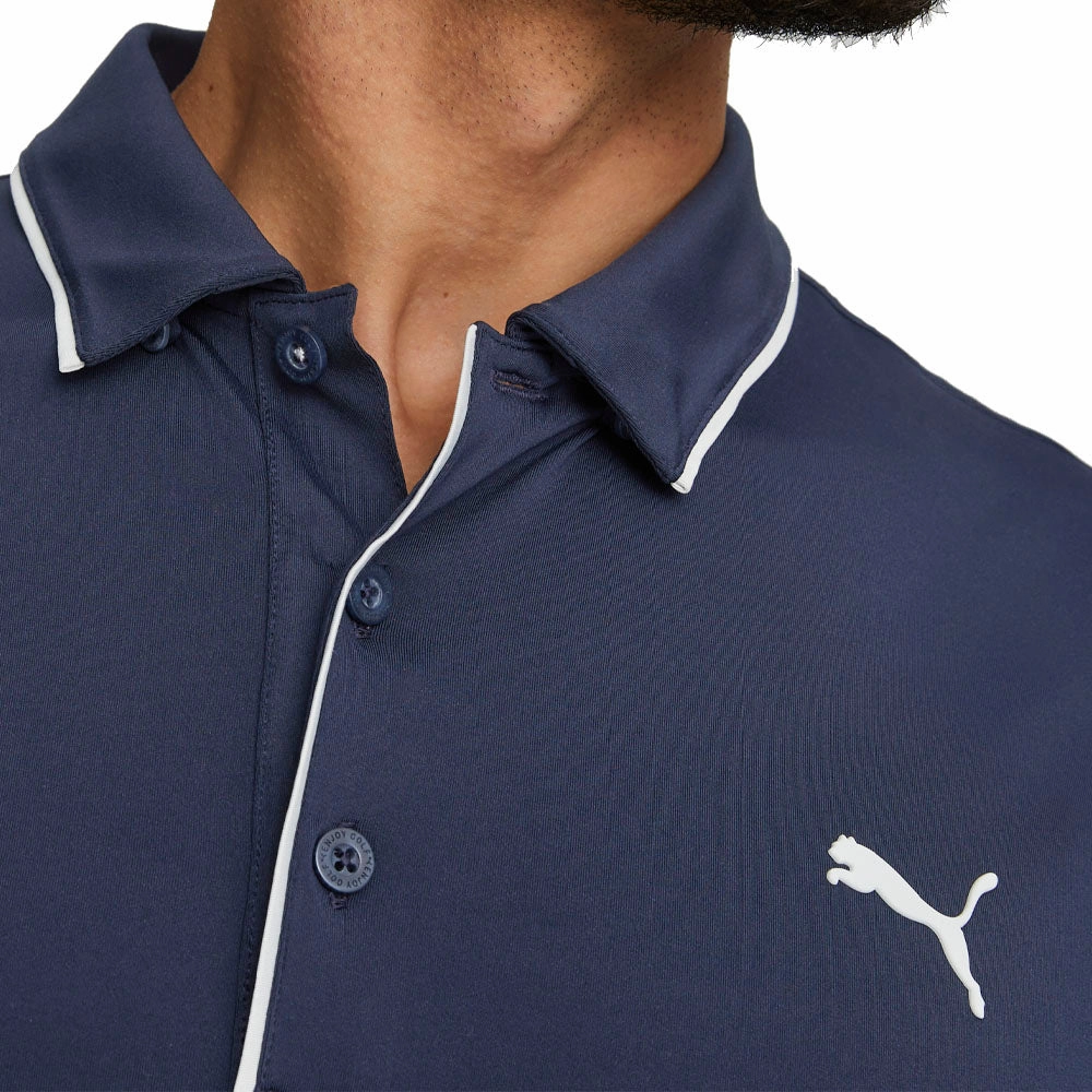 Minimalist Stitching Puma MATTR Bridges Polo Shirt - Navy Blazer