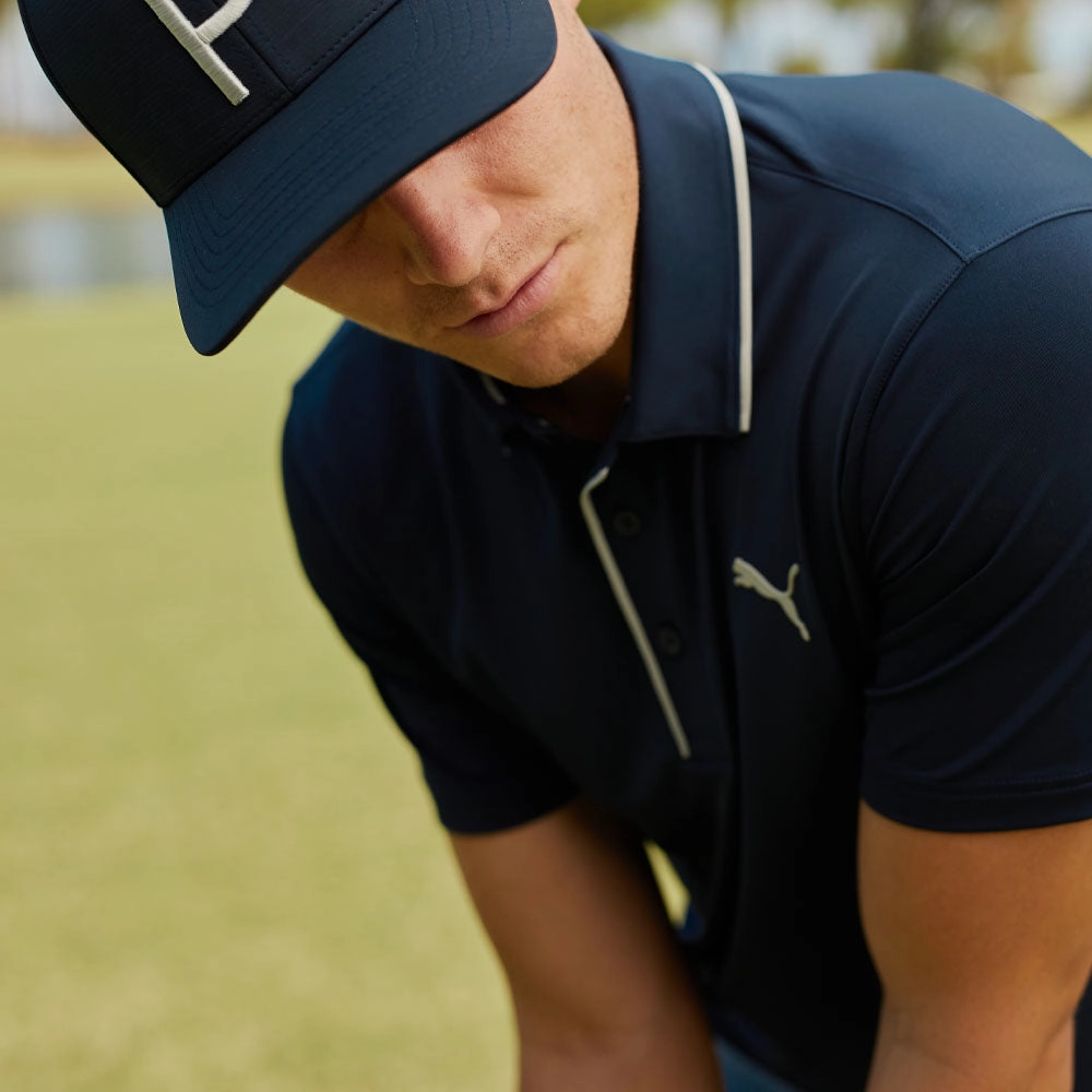 Puma MATTR Bridges Polo Shirt - Navy Blazer NonIronTechnology Vintage authenticity